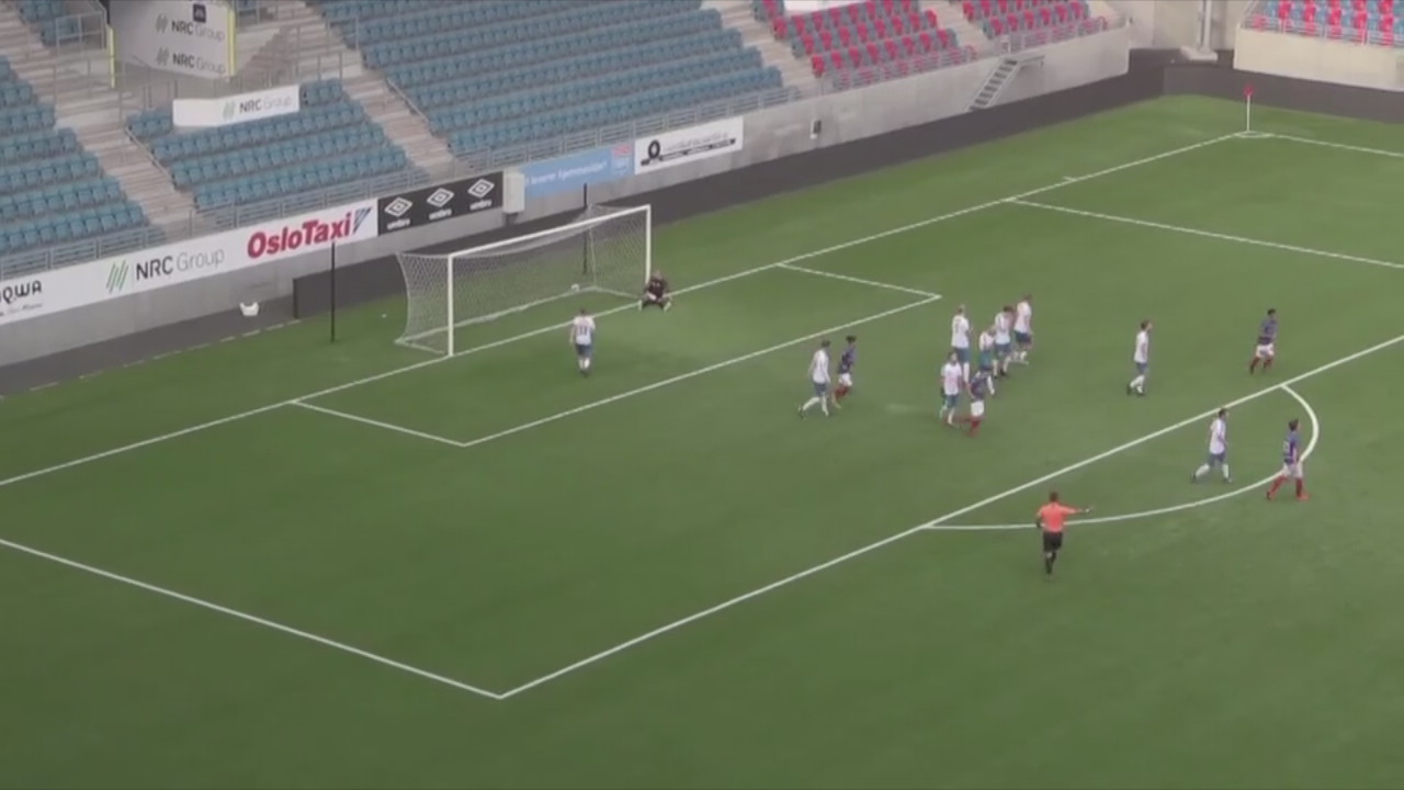 Mål og feiring i en deilig rekruttseier